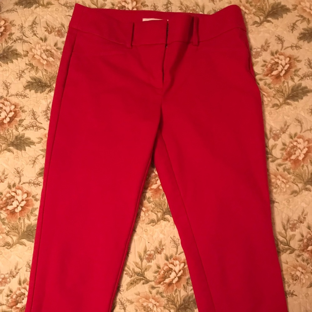 Red work pants